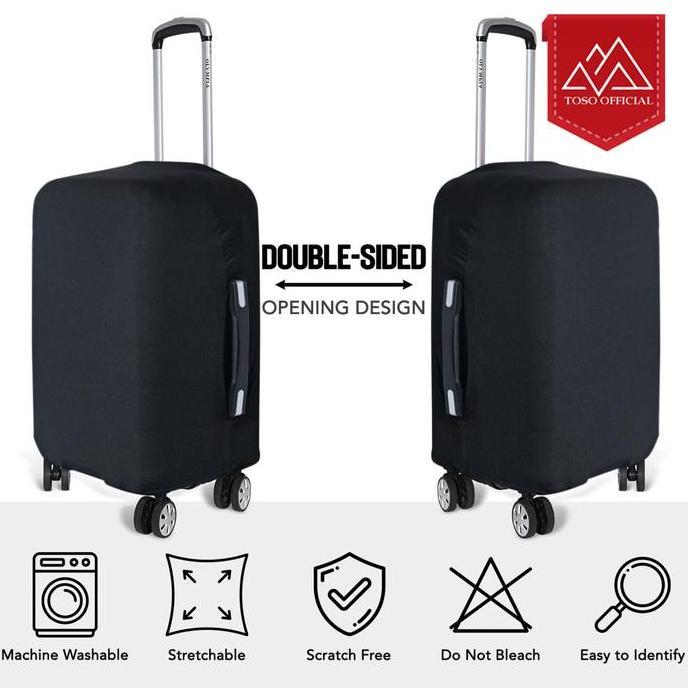 Lansungkirim- Sarung Pelindung Koper Elastis Luggage Cover Bag Sarung Koper Tas