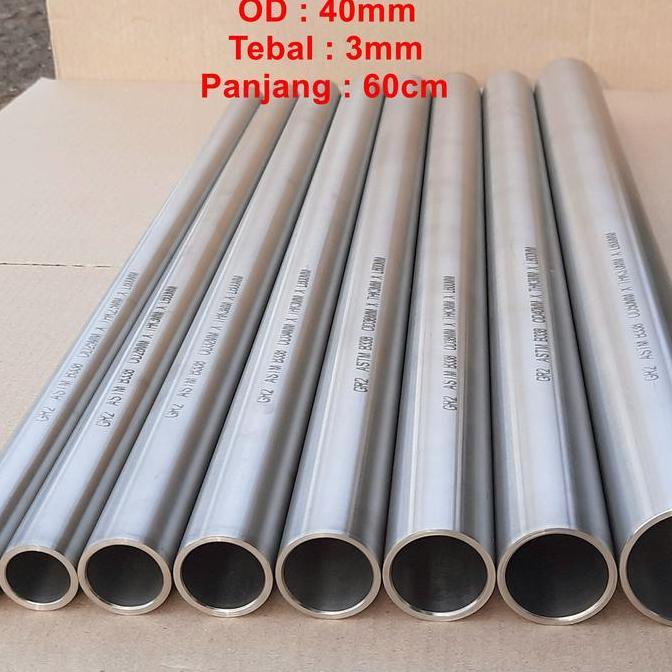 Pipa Titanium / Tabung Titan OD 40mm Grade 2 ASTM B338 New