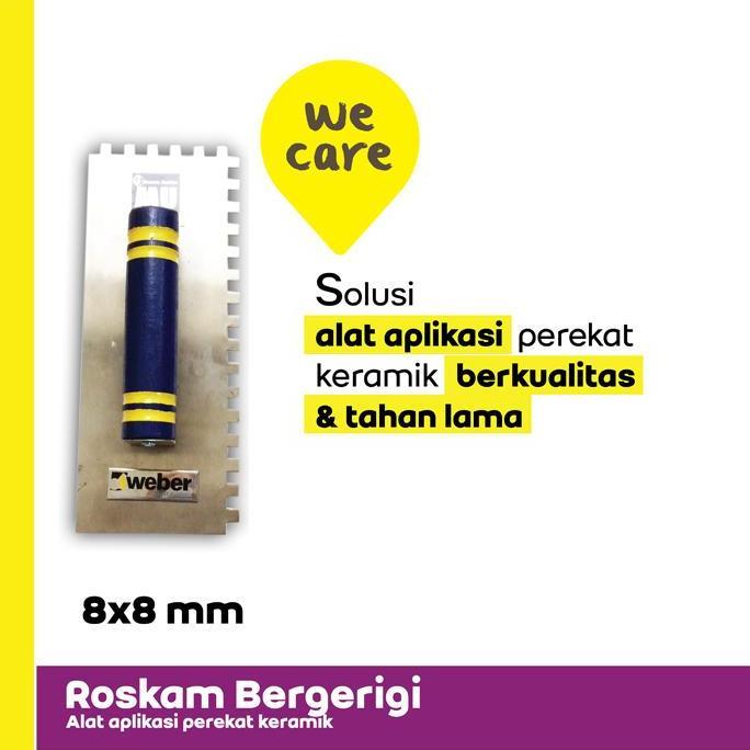 Murah Mortar Utama Roskam Keramik Bergigi 8 Mm
