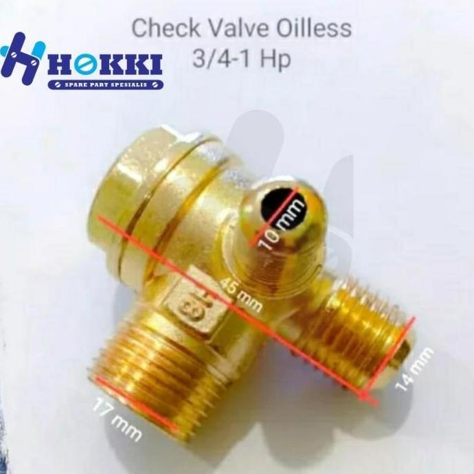 Irontic- Check Valve Kompresor Portable Oiless
