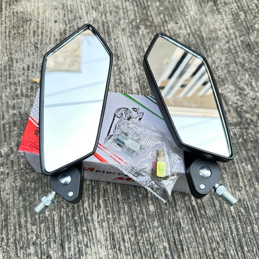 Terbaru Bsm Racing - Spion Motor Variasi Segi Lima Lipat / Spion Koso Besi Universal