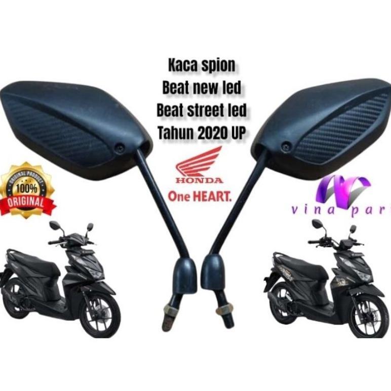 Terbaru Spion Model Honda Beat New Led Beat Stret Led 2020 Standar Hitam Variasi Carbon