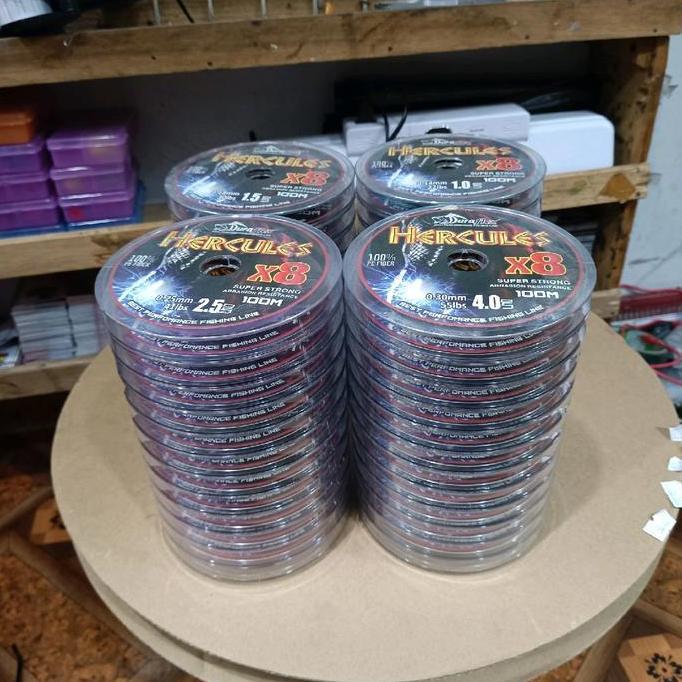 Benang Pe Hecules Benang Serat Benang Pancing X8 Jig