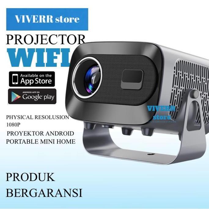 DORMINO VIVERR store Proyektor  mini Portable WIFI Home Theater 3D Cinema 150 ansi lumens Lcd Metal 