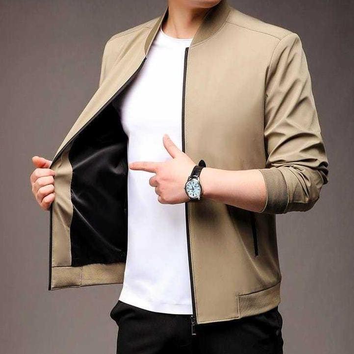 BESTPROMO Jaket Bomber Waterproof Korea Pria Parasut JN