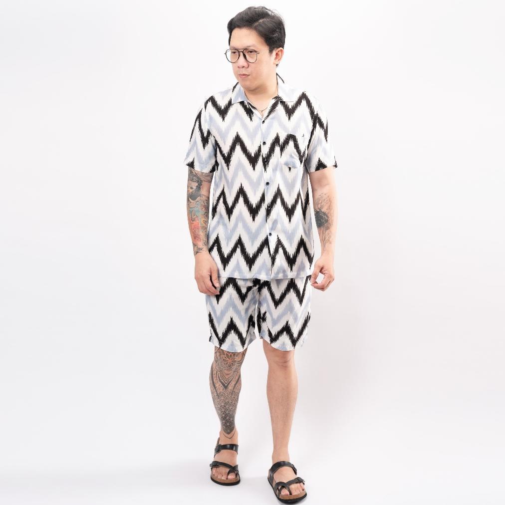 Terbaru Jane Frey Clothing Kemeja Oneset | Piyama Pria | Freypv 8074 Reguler Fit Set Motif M-Xl Keme