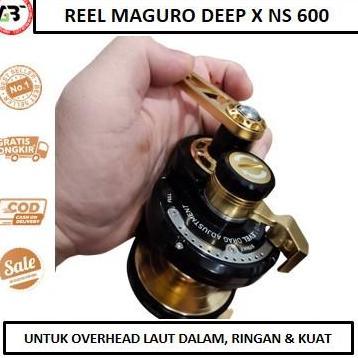 reel maguro deep x ns 600 n atau nlp overhead Bahan Full Metal