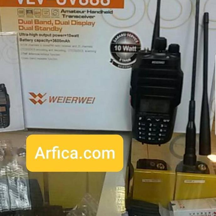 RADIO HT WEIRWEI UV 888 DUAL BAND 10WATT GARANSI RESMI