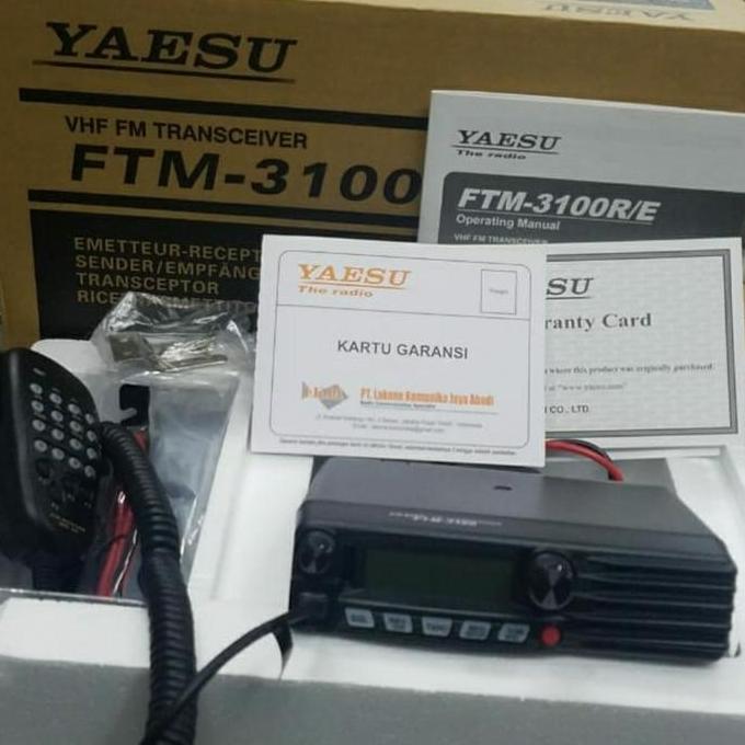 TERLARIS RIG YAESU FTM-3100R VHF ORI RIG YAESU FTM 3100 GARANSI RESMI YAESU