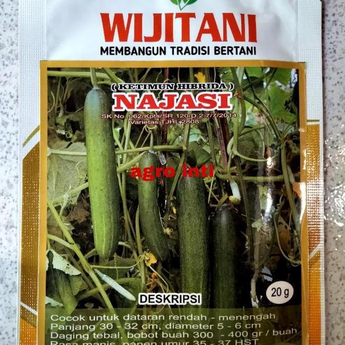 PROMO Benih timun hibrida NAJASI isi 20 gram dari Wiji Tani
