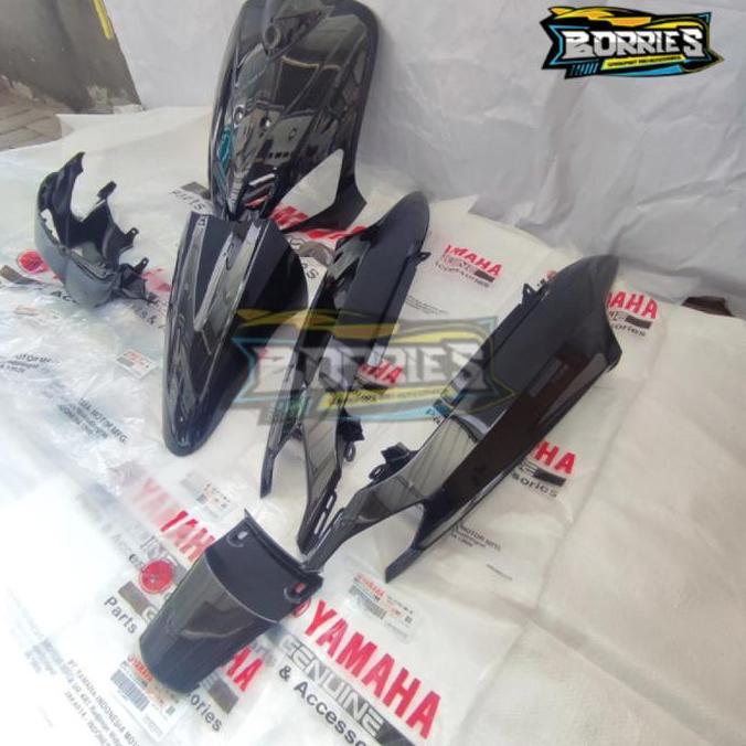 FULLSET COVER BODY ALUS MIO SPORTY HITAM ORIGINAL ORI YAMAHA TAMENG SP
