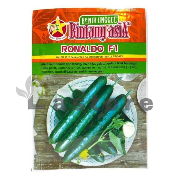 PROMO Benih Mentimun Timun Jepang Ronaldo F1 Isi 20 Gram Cap Bintang Asia benih