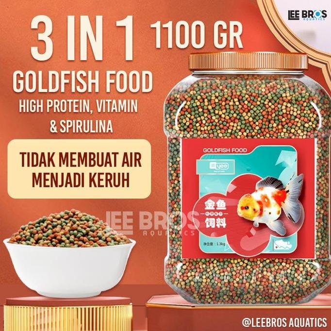 Catbull- Pakan Ikan Koki Premium / Pelet Ikan Koki 1.5 Mm Spirulina + Growth