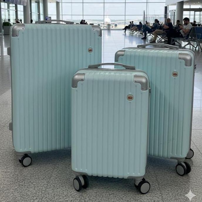 Metoo Koper M373 Koper Pesawat Kabin & Bagasi Koper Anti Pecah Original Koper Wanita Travel YS