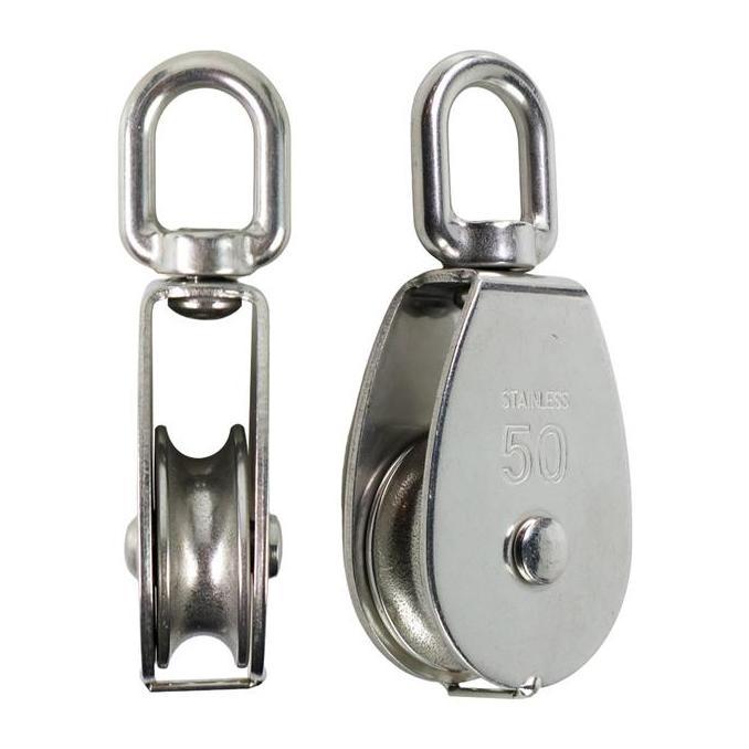 Gasken- Katrol Kerekan Mini Manual Burung Timba Serbaguna Stainless Steel