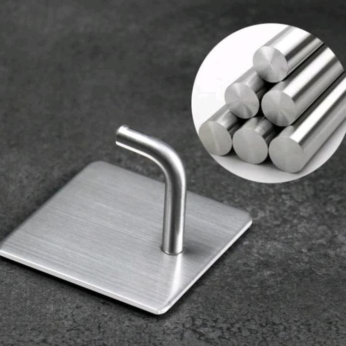 @=@=@=@=] Gantungan Dinding Hook Hanger Gantungan Tembok Stainless Steel Kotak