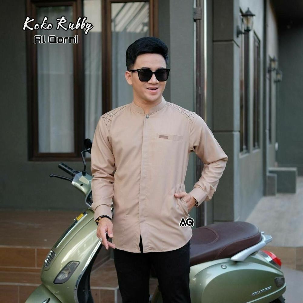 DISKON BAJU KOKO PRIA PUTIH KEMKO LIST POLOS PRIA PANJANG BAJU KOKO DEWASA BASIC SHANGHAI SERAGAM PO