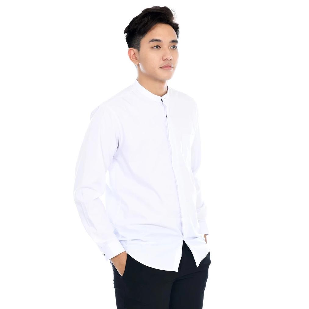 PREMIUM KEMEJA KOKO PRIA LENGAN PANJANG POLOS KATUN TOYOBO FODU