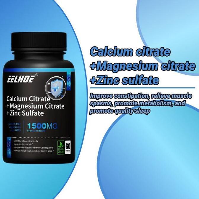 Kalsium, Magnesium, Zinc+D3K2 untuk Kesehatan Tulang, Sendi, dan Meningkatkan Kekebalan Tubuh