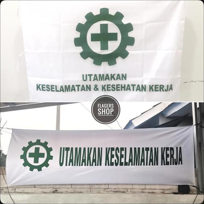Festwid- [Paket] Bendera K3 + Spanduk Keselamatan
