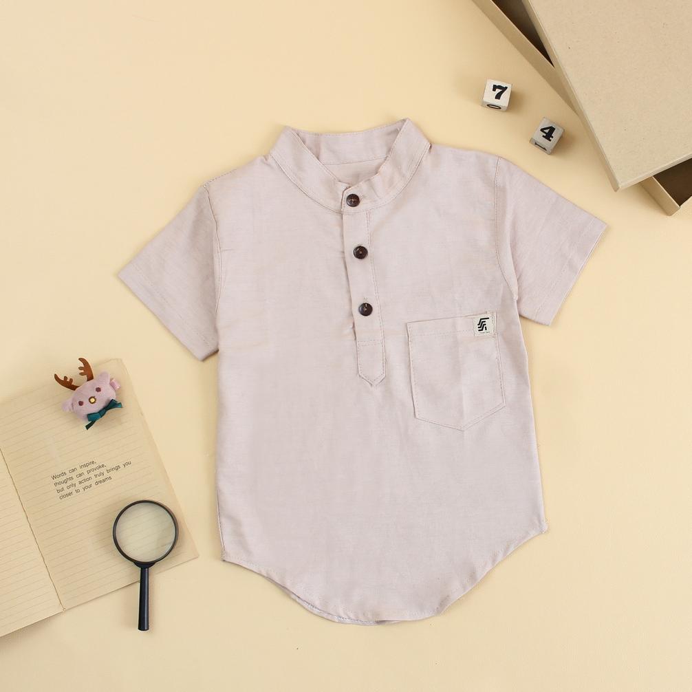 DISKON BAJU KURTA KOKO ANAK LAKI LAKI LINEN RAMI/KURTA ANAK BAHAN PREMIUM