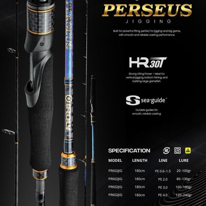 Joran Iroly Perseus 2025 Jigging Rod Joran Jigging Spinning Dan Overhead