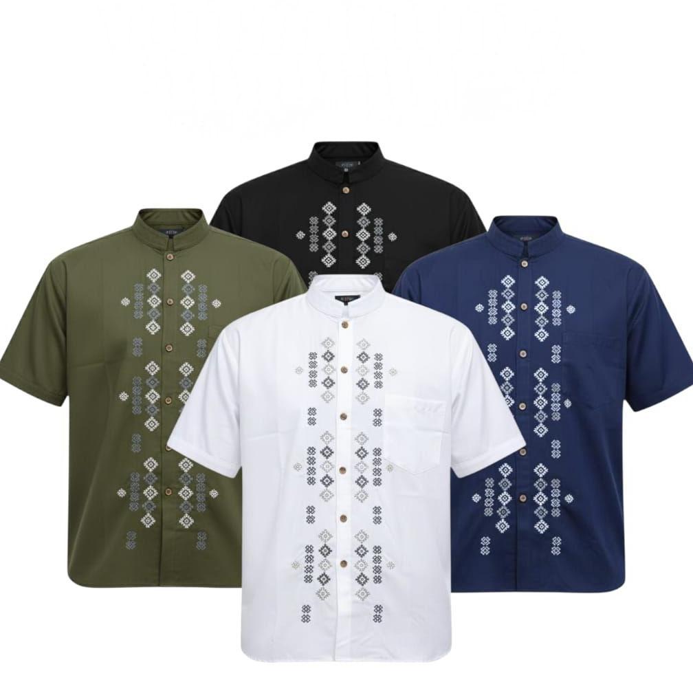 DISKON BAJU KOKO DEWASA LENGAN PENDEK BAJU KOKO DEWASA MOTIF BORDIL BAJU KOKO BIGSIZE