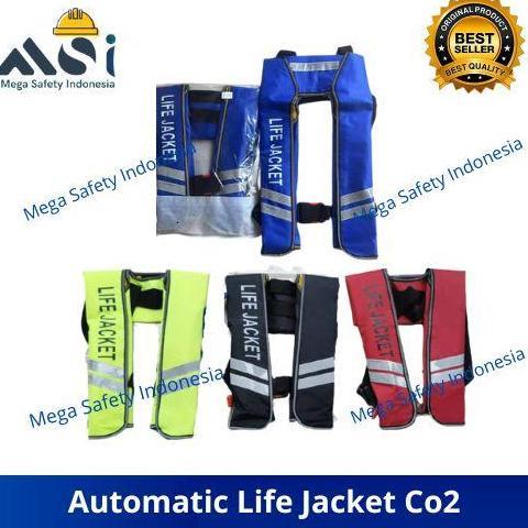 TERMURAH - Automatic Life Jacket CO2 / Jaket Pelampung Oksigen Pesawat Life Vest
