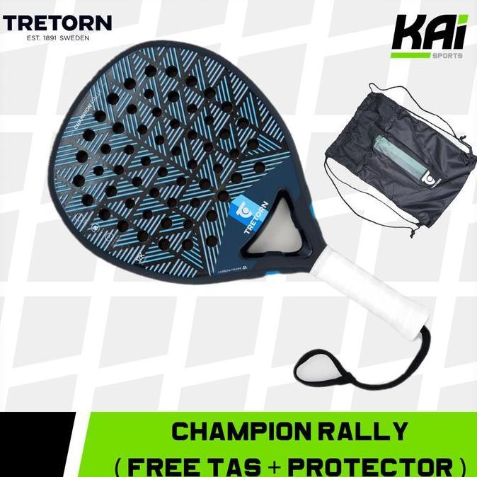 Promo Raket Padel Tretorn Champion Rally - 12K Japanese Carbon - Designed in Sweden - Original Disko