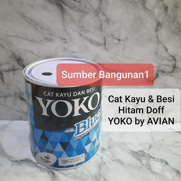 Cat- Cat Kayu Dan Besi Hitam Doff Dop Super Black Matt Yoko By Avian