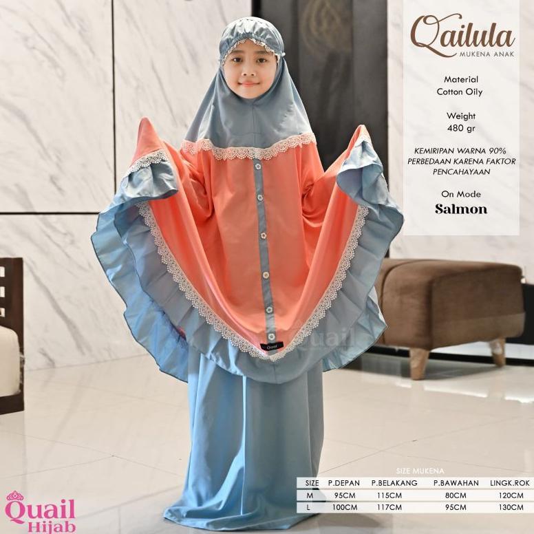 Murah  Qailula Mukena Anak Quail Hijab