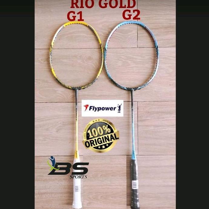 Promo RAKET BADMINTON FLYPOWER RIO GOLD G1 RIO GOLD G2 ORIGINAL Diskon
