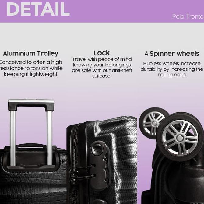 Instancodbisa- Koper 20 Inch Koper Fiber Pria Wanita Koper Size Kabin Cabin Koper Murah Koper  Kabin