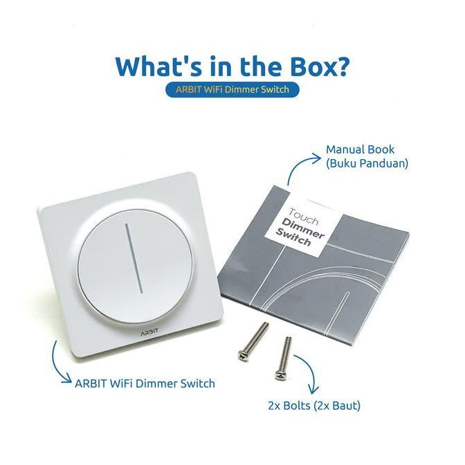 Instancodbisa- Arbit Smart Wifi Saklar Redup Dimmer Switch Tuya