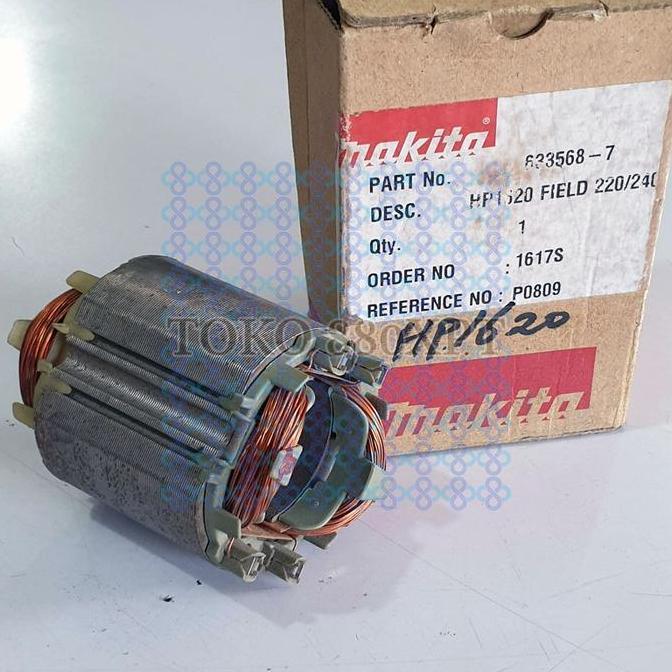 BEBAS ONGKIR - Stator Field Assembly Makita HP1620 HP 1620 Bor Beton Makita 633568-7
