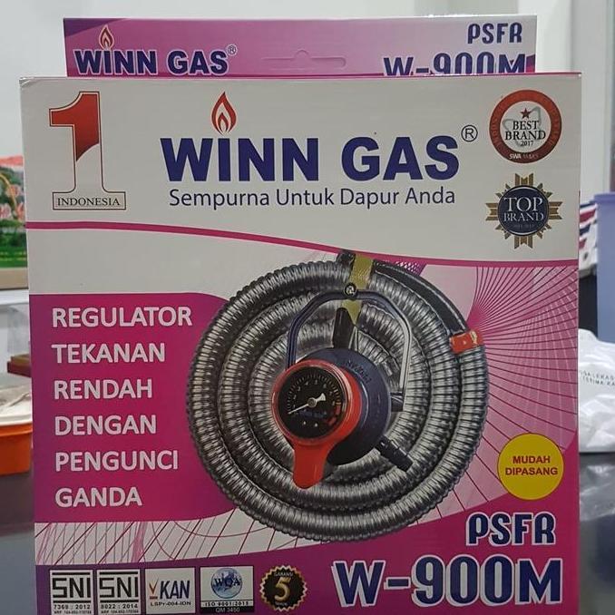 Paket Selang Gas + Regulator Psfr W-900M W900M W 900 M W 900M Winn Gas