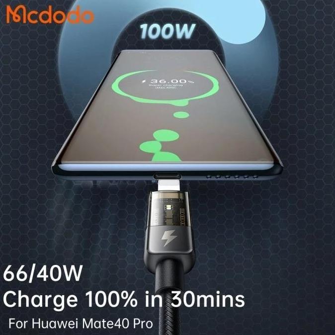 Promo Mcdodo Kabel Data Usb Type C Fast Charging Auto Disconnect 6A Max 120W Ca-3150, Ca-6190 Cable