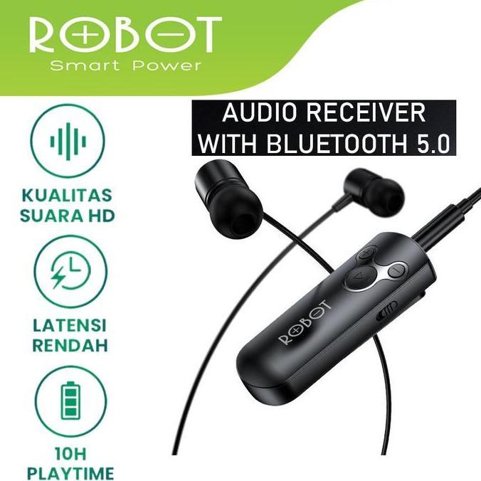 DV134 - ROBOT CAR BLUETOOTH RECEIVER AUX 3.5MM WIRELESS AUDIO MOBIL MINI