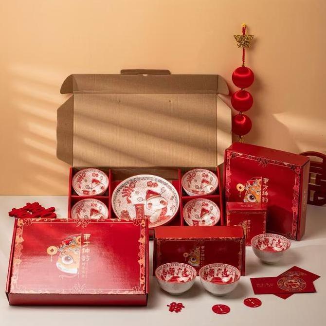 best produk] MANGKOK IMLEK / MANGKOK CNY HAMPERS IMLEK GIFT SET