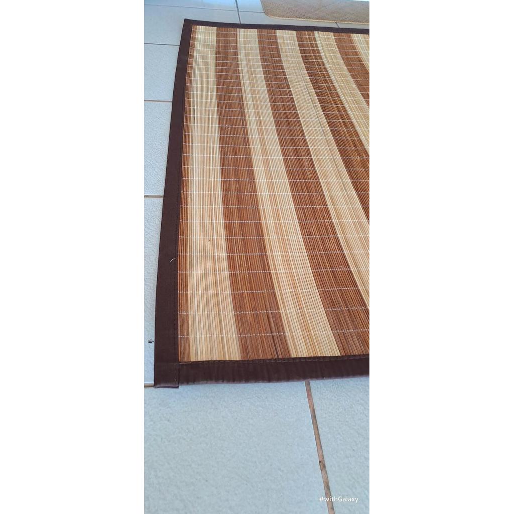 176cm x 250cm Tikar Core Rotan Motif - Tikar Karpet Rotan Core Belang