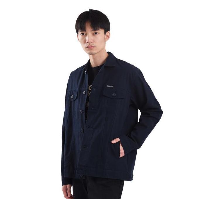 Boywings- Roughneck Tj004 Navy Gorgeous Trucker Twill Jacket Canvas Jaket