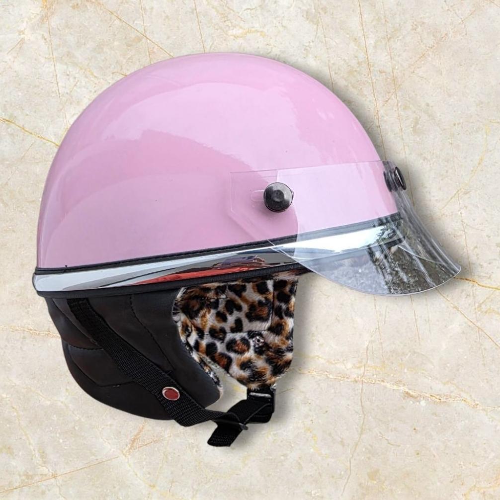 Grade Ori Helm Chips Terbaru Busa Leopard Pet Transparan