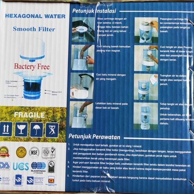 Bestone- Mineral pot filter / Dispenser Penyaring air minum 18 Liter