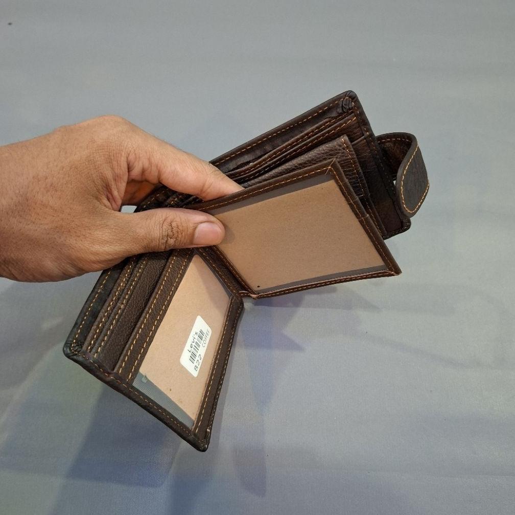 Official Dompet Full Kulit Asli Original Magnet Klil Kancing Tutup Pria Dan Wanita