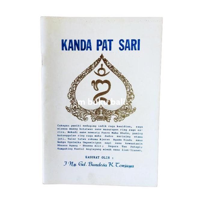 hanya disini] Buku  Kanda Pat Sari Lontar kuno Sarining Kanda Pat Sari