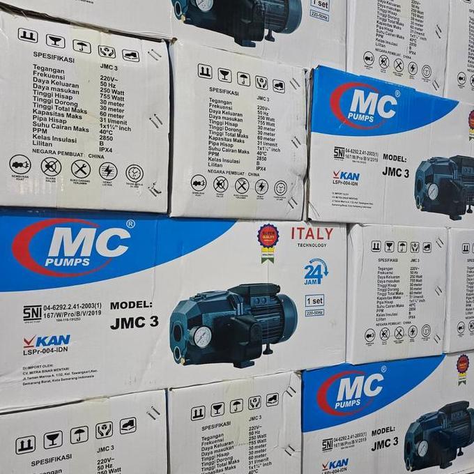 Onixcia- Mesin Pompa Air Mcpump Jet Pump 255(Tanpa Tabung)