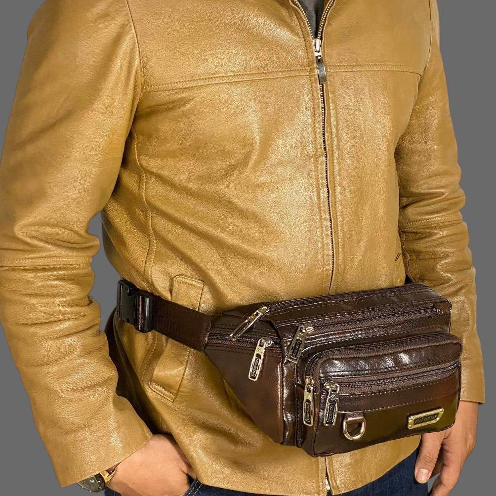 KUALITAS SUPER TAS SELEMPANG PRIA KULIT POLO AMSTAR ORIGINAL WAISTBAG SLINGBAG TAS SELEMPANG BAHU TA