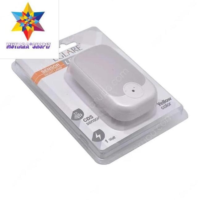 :=:=:=:=] Lampu Tidur LED Dengan Sensor Cahaya Merk Eglare Warna Cahaya Kuning