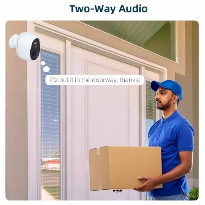 Instancodbisa- Kerui Ip Kamera Cctv Tuya Wifi Baterai Portable Camera