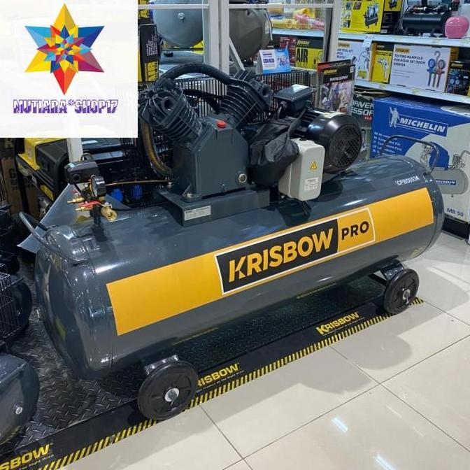 +%+%+%] Mesin Compressor Kompresor Angin listrik 5.5hp 10 Bar Cpbd0534 Krisbow